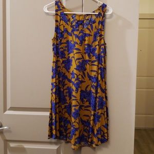 SOLD Blue and yellow floral dress